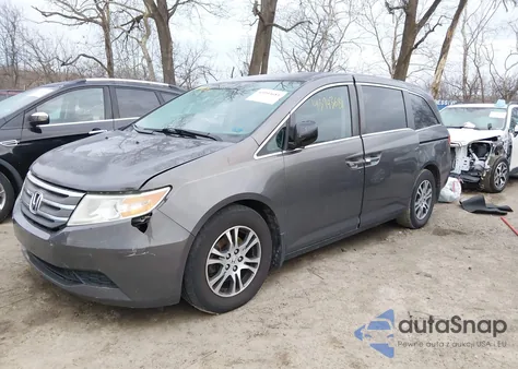 2013 Honda Odyssey Ex-L from USA, damaged, VIN 5FNRL5H66DB054401